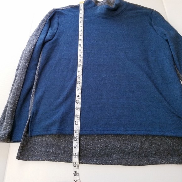 NEW Threads for Thought | Fleece Contrast Mock Neck Sweater‎ L - Picture 12 of 13